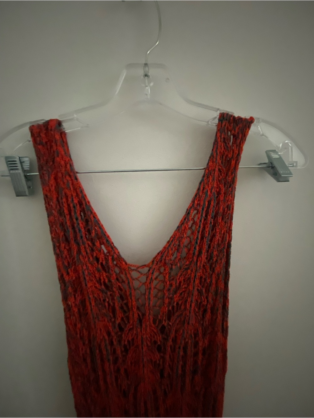 Ulla Johnson Rust Red Sleeveless Crochet Maxi Dress - Picture 2 of 6